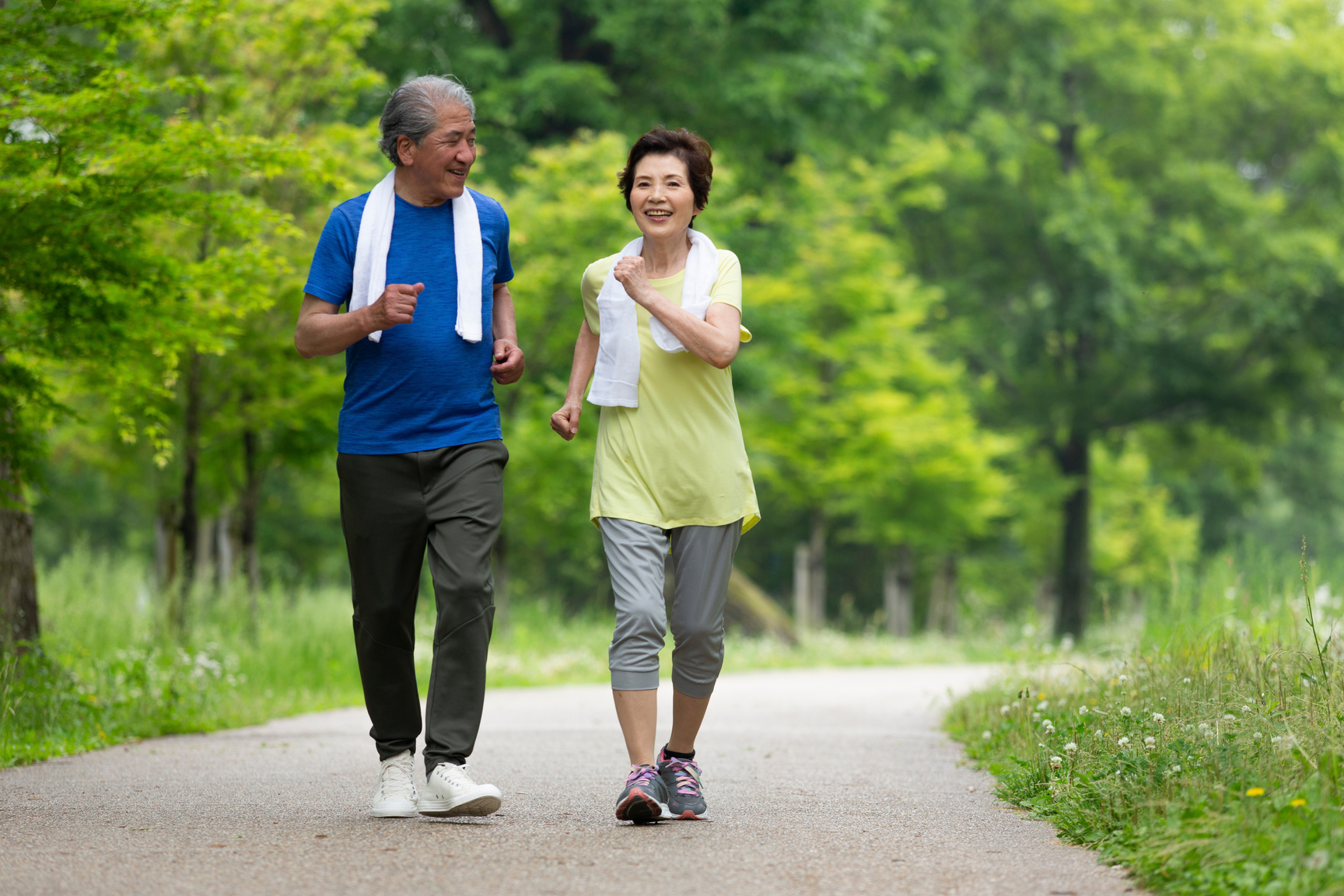 Senior couple Exercising